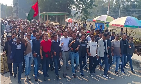 গোপালগঞ্জে বিএনপির প্রার্থী ডা. কে এম বাবরের নির্বাচনী শোভাযাত্রা  