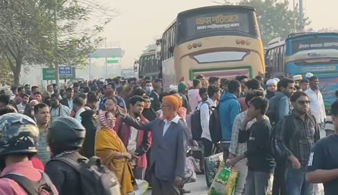 নির্বাচনের ছুটিতে ঢাকা-মাওয়া এক্সপ্রেসওয়েতে যাত্রীর ঢল