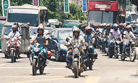 ৩ দিনের জন্য নিষিদ্ধ হলো মোটরসাইকেল চলাচল