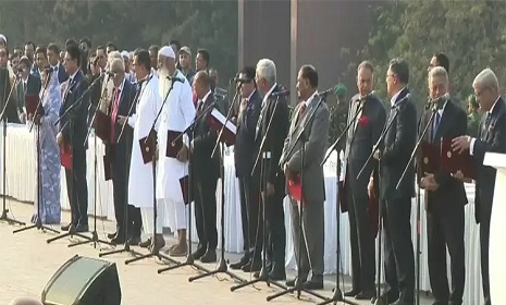 মন্ত্রী হিসেবে শপথ নিলেন ২৫ জন