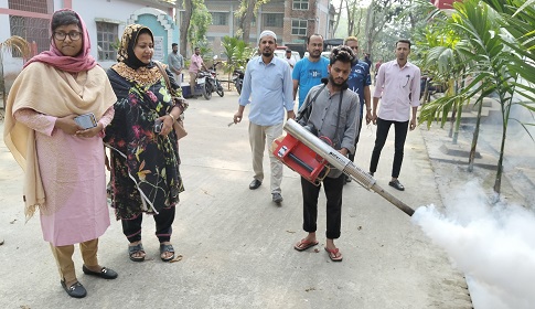 সোনাতলায় মশক নিধন কার্যক্রমের উদ্বোধন, হোটেল–রেস্তোরাঁয় অভিযান