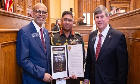 জাতিসংঘ শান্তিরক্ষা মিশনে বাংলাদেশের অবদানের সম্মাননা