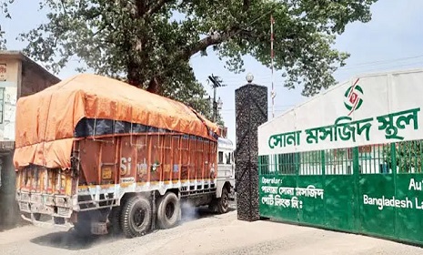 জ্বালানি সংকটে সোনামসজিদ স্থলবন্দরে স্থবিরতা