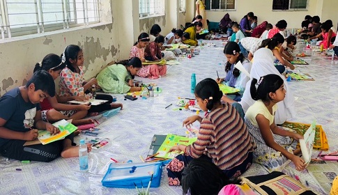 গোপালগঞ্জে বাংলা নববর্ষ উপলক্ষে চিত্রাঙ্কন প্রতিযোগিতা