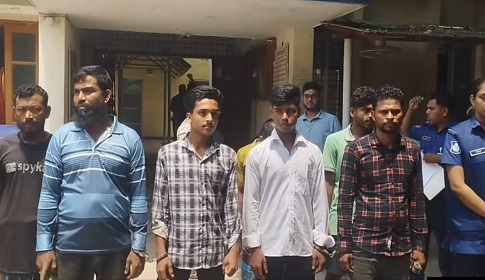 মহম্মদপুরে জুয়ার আসরে পুলিশের অভিযান, ৬ জুয়াড়ি আটক