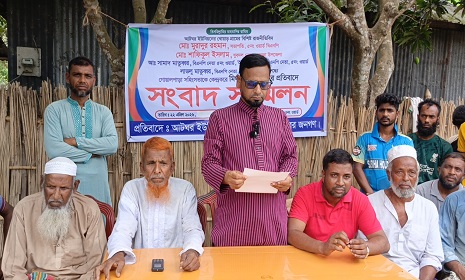 সালথায় অপ-প্রচারের প্রতিবাদে বিএনপি নেতাদের সংবাদ সম্মেলন