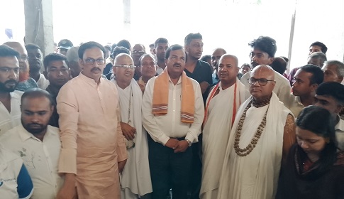 শ্রীধাম শ্রীঅঙ্গন পরিদর্শনে প্রধানমন্ত্রীর বিশেষ সহকারী বিজন কান্তি সরকার