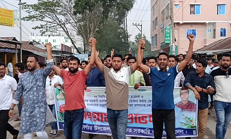 সুবর্ণচর উপজেলা ছাত্রদলের নতুন কমিটি ঘোষণা করায় আনন্দ মিছিল