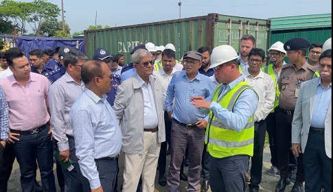 নারায়ণগঞ্জে ওয়াসার পানি শোধনাগার প্রকল্প পরিদর্শনে স্থানীয় সরকার মন্ত্রী