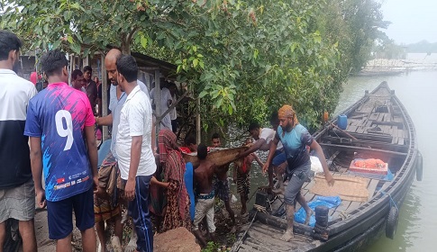 মালঞ্চ নদীতে মাছ ধরার সময় বজ্রপাতে জেলের মৃত্যু