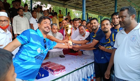 কাপ্তাইয়ে শহীদ শামসুদ্দিন স্মৃতি ফুটবলে চ্যাম্পিয়ন বিউবো নিরাপত্তা একাদশ