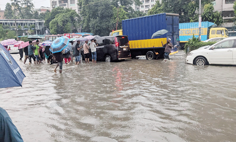 রাজধানীতে ৯৭ মিলিমিটার বর্ষণ