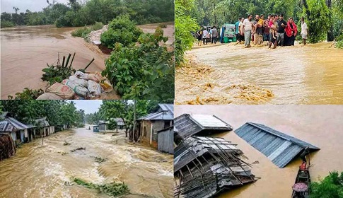 বন্যায় নিহত বেড়ে ৫৪, ক্ষতিগ্রস্ত ৬ লাখের বেশি মানুষ