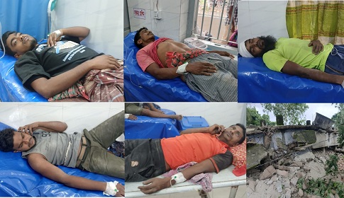 স্কুলের পরিত্যক্ত ভবন ভাঙার সময় ছাদ ধসে ৬ শ্রমিক আহত