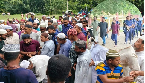 নড়াইলে প্যারোলে মুক্তি পেয়ে বাবার জানাযায় অংশ নিলেন সেচ্ছাসেবকদল নেতা