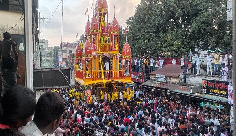 ধামরাইয়ে উল্টো রথযাত্রা সম্পন্ন