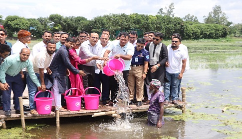 গোপালগঞ্জের বিলে মৎস্য অবমুক্ত ও বৃক্ষরোপণ উদ্বোধন করেছেন এমপি বাবর 