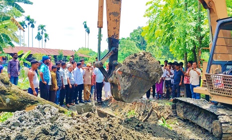দুই নেতার নেতৃত্বে শুরু ত্রিশ বছরের জলাবদ্ধতা নিরসনের কাজ