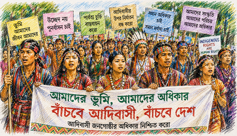 আদিবাসী জনগোষ্ঠীর অধিকার এখনো অধরা