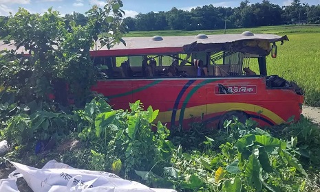 সিলেটে দুই বাসের মুখোমুখি সংঘর্ষে নিহত ৯