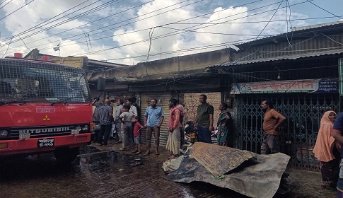 কানাইপুর বাজারে অগ্নিকাণ্ডে সার ও কিটনাশক গোডাউনসহ একাধিক দোকান ভস্মীভূত