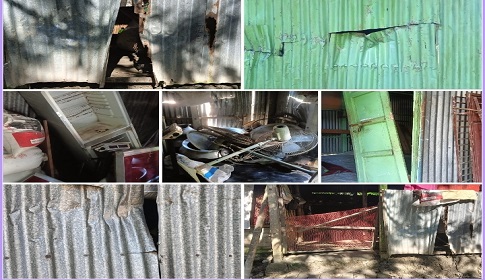 ফরিদপুরে ক্যান্সার আক্রান্ত রোগীর বাড়ীতে হামলা, ভাঙচুর, মারধর, লুটপাট