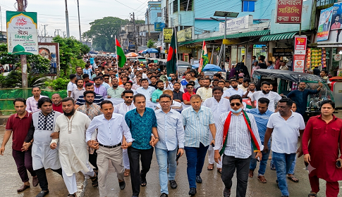 ফুলপুরে স্বেচ্ছাসেবক দলের প্রতিষ্ঠাবার্ষিকী উপলক্ষে র‍্যালি ও সমাবেশ