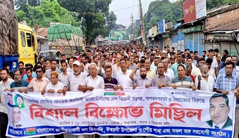 ঈশ্বরদীতে ছাত্রলীগের ঝটিকা মিছিলের প্রতিবাদে বিএনপির বিক্ষোভ