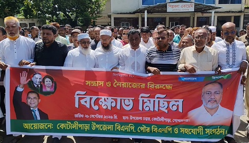 কোটালীপাড়ায় বিএনপির বিক্ষোভ সমাবেশ
