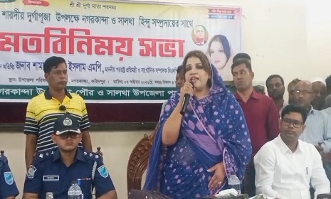পূজামণ্ডপের নিরাপত্তা নিশ্চিতে এক সপ্তাহের সময় বেঁধে দিলেন শামা ওবায়েদ