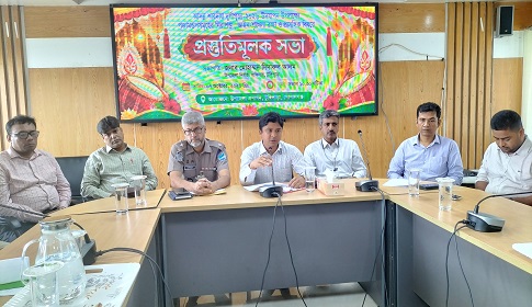 টুঙ্গিপাড়ায় দুর্গাপূজা নিয়ে প্রস্তুতিমূলক সভা 