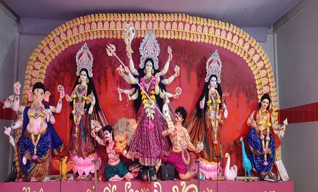 পাংশায় মহাসমারোহে শারদীয় দুর্গাপূজা অনুষ্ঠিত 