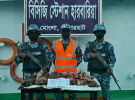 সুন্দরবন সংলগ্ন এলাকা থেকে ৩১ কেজি হরিণের মাংস উদ্ধার