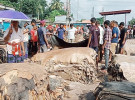 ধস নেমেছে যশোরের রাজারহাট চামড়ার বাজারে