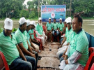উচ্ছ্বাস আর আনন্দে নগরকান্দায় রিপোর্টার্স ইউনিটির নৌ ভ্রমণ 
