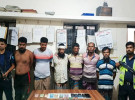 সালথায় যৌথ বাহিনীর অভিযানে ৬ জুয়াড়ি গ্রেপ্তার