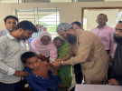 সালথায় টাইফয়েড টিকাদান ক্যাম্পেইনের উদ্বোধন 