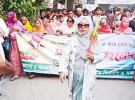 ধামরাইয়ে সাবেক এমপি সুলতানার নেতৃত্বে বিশাল মিছিল