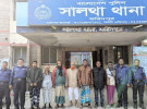 সালথায় পুলিশের ওপর হামলার ঘটনায় ২৩ জনের নামে মামলা, আটক ৭