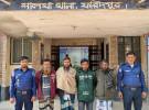 সালথায় পুলিশের বিশেষ অভিযানে ৪ জুয়াড়ী আটক 