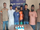 ফরিদপুরে ডিবির অভিযানে ইয়াবাসহ গ্রেপ্তার ৫