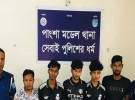 পাংশায় ডাকাতির প্রস্তুতিকালে গ্রেফতার ৫