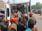 লাশবাহী অ্যাম্বুলেন্সে দুর্ঘটনা