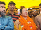 সংরক্ষিত এমপি নিলুফার চৌধুরী মনিকে গণসংবর্ধনা