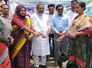 নাটোরে ক্ষুদ্র নৃগোষ্ঠীর ৫৬ পরিবার পেলো ২টি করে ছাগল ও উপকরণ