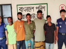 রাজবাড়ীতে ধর্ষণ চেষ্টা মামলার আসামিসহ পাঁচজন গ্রেফতার
