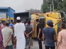 ঢাকা-টাঙ্গাইল মহাসড়কে ট্রাক উল্টে চালকের মৃত্যু