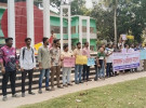 শিশু রামিসা হত্যার বিচার দাবিতে সাতক্ষীরায় মানববন্ধন