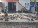 মব সৃষ্টি করে বসতবাড়ির উঠান কেটে চলাচলের রাস্তা নির্মাণ