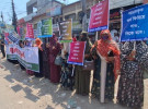 ইসলামী ব্যাংকের নতুন চেয়ারম্যান নিয়োগের প্রতিবাদে সাতক্ষীরায় মানববন্ধন